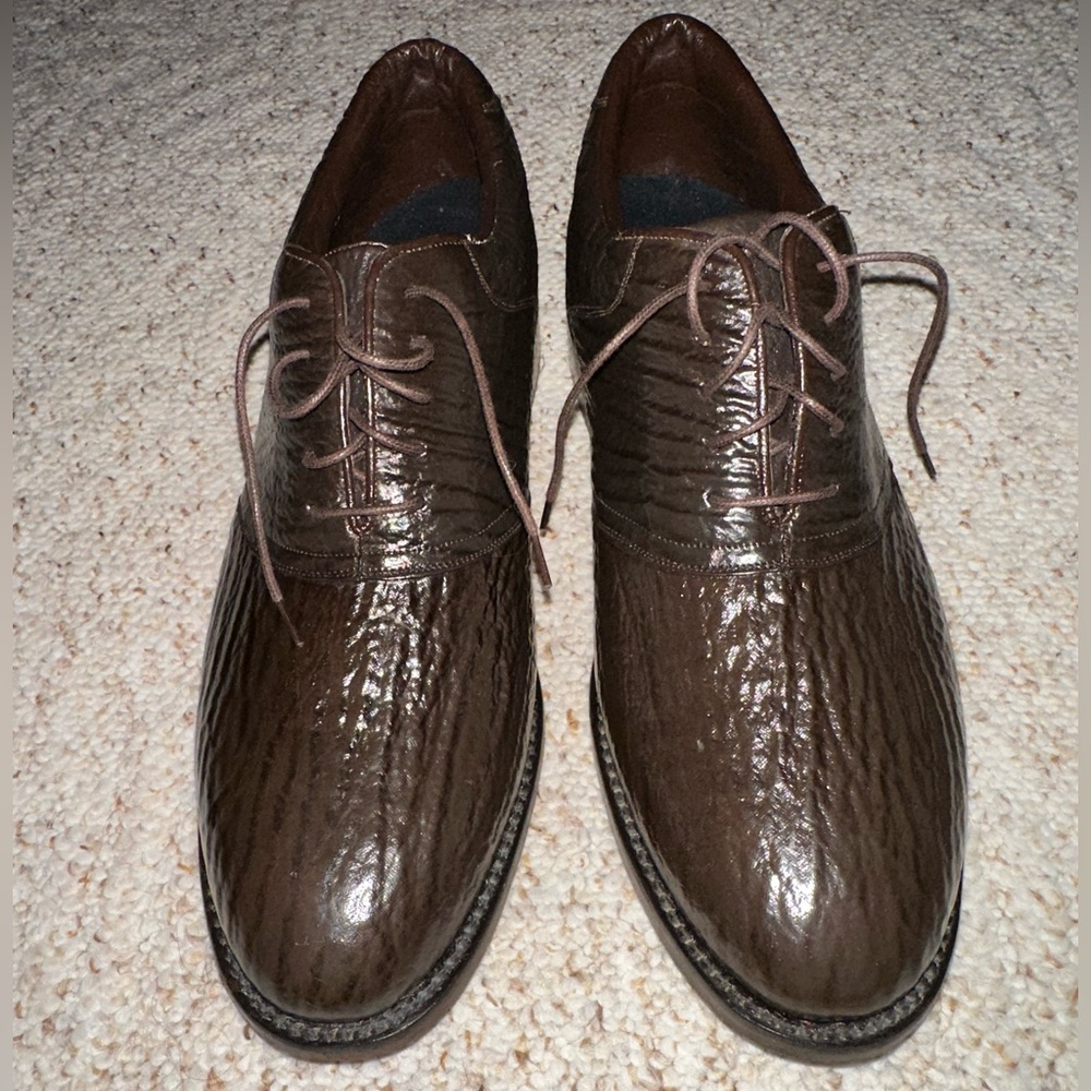 Genuine Exotic Skin Men's Shoes  Size 9 Made In Italy